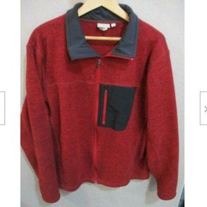 L L Bean Full Zip Polartec Fleece Jacket Size L